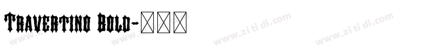 Travertino Bold字体转换